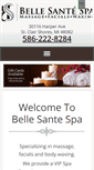Mobile Screenshot of belle-sante-spa.com